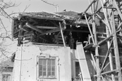 1965, Artfókusz, construction, roofing, scaffolding, Fortepan #279888