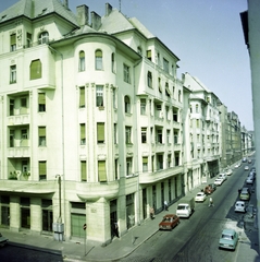 Magyarország, Budapest VII., István (Landler Jenő) utca 20. számú sarokház, jobbra a Hernád utca., 1985, Artfókusz, Fábián József, Budapest, Fortepan #280202