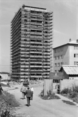 1969, Artfókusz, tall house, scaffolding, Fortepan #280406