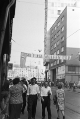 Horvátország, Zágráb, az Ilica a Jellasics bán tér (Trg bana Josipa Jelačića) felé nézve., 1966, Artfókusz, Fábián József, Fortepan #280410