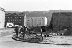 Hungary, Tata-Tóváros, Újvárosi lakótelep, Komáromi utca, balra az Álmos vezér utca., 1965, Artfókusz, Fortepan #280471