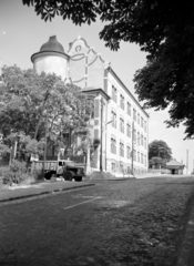 Hungary, Budapest XII., Költő utca, balra a Felhő utca torkolata, szemben a Diana utcai Általános Iskola (később Jókai Mór Általános és Német Nemzetiségi Iskola)., 1967, Artfókusz, Budapest, Fortepan #280626