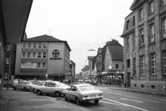 Németország, Lippstadt, a Cappelstraße a Poststraße torkolatánál., 1966, Artfókusz, Fábián József, Ford Capri, NSZK, Fortepan #280772