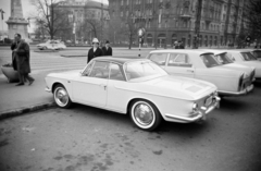 Magyarország, Budapest XI., Szent Gellért tér, a Gellért Szálló parkolója., 1966, Artfókusz, Fábián József, Volkswagen Karmann-Ghia Type 34, Budapest, Fortepan #280846