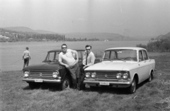 Hungary,Danube Bend, Visegrád, Duna-part, a túlparton balra a nagymarosi nyárfasor., 1968, Artfókusz, number plate, Fortepan #281039