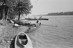 Magyarország, Budapest III., Római part., 1966, Umann Kornél, kajak, evezés, Budapest, Klepper-márka, Fortepan #28178