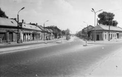 Magyarország, Budapest III., Bécsi út, szemben a villamos-végállomás a Vörösvári úton. A kép forrását kérjük így adja meg: Fortepan / Budapest Főváros Levéltára. Levéltári jelzet: HU.BFL.XV.19.c.10, 1972, Budapest Főváros Levéltára / BRFK helyszínelési fényképei, BRFK Hivatala Bűnügyi Technikai Osztály, Budapest, Fortepan #282700