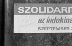 Magyarország, Budapest V., Zrínyi utca, a Gresham-palota homlokzata a Széchenyi István (Roosevelt) tér közelében. A kép forrását kérjük így adja meg: Fortepan / Budapest Főváros Levéltára. Levéltári jelzet: HU.BFL.XV.19.c.10, 1972, Budapest Főváros Levéltára / BRFK helyszínelési fényképei, BRFK Hivatala Bűnügyi Technikai Osztály, Budapest, falfirka, Fortepan #283520