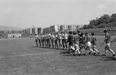 Hungary, Vác, Városi Stadion., 1968, Domokos József, soccer team, soccer field, Fortepan #284687