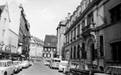 Franciaország, Colmar, Rue des Têtes., 1963, Gara Andor, parkoló, Fortepan #285085