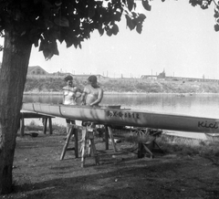 Magyarország, Budapest XI., Lágymányosi öböl északnyugati része., 1953, Fortepan, kajak, Budapest, Fortepan #28511