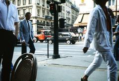 Franciaország, Párizs, Boulevard Poissonniere, szemben a Rue du Faubourg Montmartre., 1983, Gara Andor, Fortepan #285116