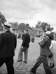 France, Versailles, a kastély bejárata az Avenue de Paris felől., 1936, Gara Andor, slanted, Fortepan #285196