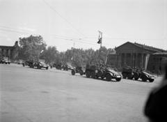 1938, Gara Andor, slanted, parade, artillery, Fortepan #285229