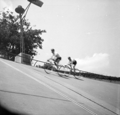 Hungary, Budapest XIV., Szabó József utca, Millenáris sporttelep., 1958, Fortepan, Budapest, photo aspect ratio: square, racing bicycle, Fortepan #28533