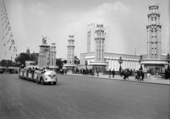 Franciaország, Párizs, Világkiállítás 1937., a Pont Alexandre III, feldíszítve., 1937, Gara Andor, Fortepan #285351