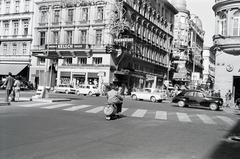 1959, Gara Andor, crosswalk, Fortepan #285387