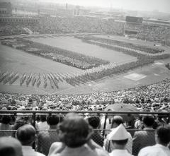 Magyarország, Népstadion, Budapest XIV., a megnyitás napján (1953. augusztus 20.)., 1953, Gara Andor, Budapest, Fortepan #285829