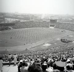 Magyarország, Népstadion, Budapest XIV., a megnyitás napján (1953. augusztus 20.)., 1953, Gara Andor, Budapest, Fortepan #285831