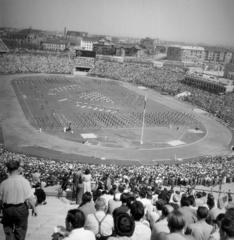 Magyarország, Népstadion, Budapest XIV., a megnyitás napján (1953. augusztus 20.)., 1953, Gara Andor, Budapest, Fortepan #285833