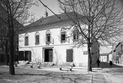 Magyarország, budai Vár, Budapest I., Hess András tér, Vörös Sün ház, jobbra a Táncsics Mihály utca., 1968, Építésügyi Dokumentációs és Információs Központ, VÁTI, Budapest, Fortepan #28608