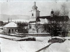 Szlovákia, Siroka, római katolikus templom (1941-43 között teljesen lerombolták)., 1917, Jurányi Attila, templom, Fortepan #286180