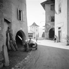 1934, Kieselbach Tamás, oldalkocsis motorkerékpár, Fortepan #286394