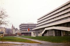 Szlovákia, Trencsénteplic, ulica Tomáša Garrigue Masaryka, jobbra a Hotel Krym., 1973, Kozák, Fortepan #286561