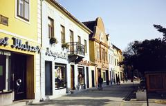 Magyarország, Kőszeg, Fő (Köztársaság) tér., 1980, Kozák, színes, Fortepan #286611