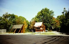 Magyarország, Dobogókő, Téry Ödön út, hegytető buszvégállomás., 1974, Kozák, Fortepan #286704