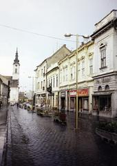 Magyarország, Baja, Eötvös József utca a Szentháromság (Béke) tér felől., 1974, Kozák, Fortepan #286742