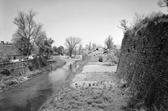 Magyarország, Tata, várárok a Ferrando bástyától a rondella felé nézve., 1959, Építésügyi Dokumentációs és Információs Központ, VÁTI, Fortepan #28675