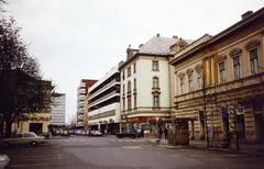 Magyarország, Nyíregyháza, Kossuth tér, szemben a Zrínyi Ilona utca., 1980, Kozák, színes, Fortepan #286754