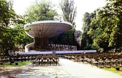 Szlovákia, Pöstyén, Zenei pavilon a Városi parkban., 1972, Kozák, Fortepan #286836