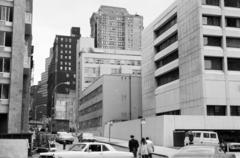 Amerikai Egyesült Államok, New York, a Gold Street és a Beekman Street sarkán a New York-Presbyterian Lower Manhattan Hospital., 1973, Szentkuthy Ibolya, Fortepan #287027