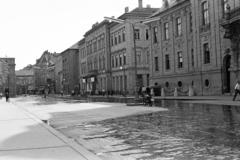 Magyarország, Szeged, Széchenyi tér, jobbra a Városháza., 1964, Tem Miklós, Fortepan #287154