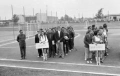 Magyarország, Szentendre, a Papíripari Vállalat szentendrei papírgyárának sporttelepén megrendezett Papírkupa alkalmával készült a felvétel., 1973, Tóth Ákos, Fortepan #287203