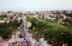 Magyarország, Veszprém, kilátás a Várkilátóból a Benedek-hegy felé., 1984, Saphier Herbert, Fortepan #287406