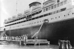 1921, Lánchidi Péter, lifeboat, cruise ship, Fortepan #287505