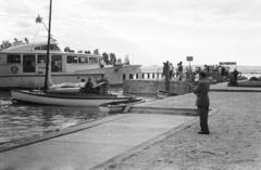 Hungary, Balatonszemes, hajókikötő., 1967, Liszkay Ferenc, Fortepan #287581