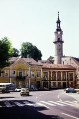 Magyarország, Veszprém, Óváros (Vörös Hadsereg) tér, Tűztorony., 1975, Liszkay Ferenc, Fortepan #287641