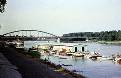 Magyarország, Szeged, Tisza-part és a Belvárosi híd a Somogyi utca torkolatától nézve., 1974, Liszkay Ferenc, Fortepan #287661