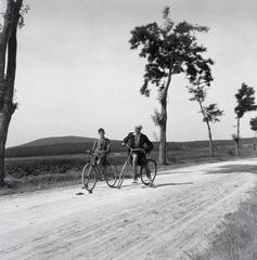 1938, Fábián István, dirt road, bicycle, Fortepan #287776