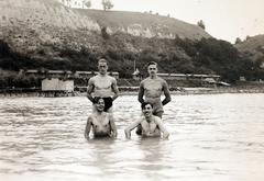 Hungary, Balatonakarattya, Bercsényi strand., 1933, Fábián István, Fortepan #287796