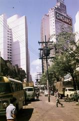 Brazília, Belo Horizonte, a Rua Rio de Janeiro az Avenida Afonso Pena felé., 1962, Csaba László örökösei, Fortepan #287995