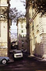 Olaszország, Genova, Belvedere Luigi Montaldo, szemben a Spianata di Castelletto., 1963, Csaba László örökösei, színes, Fortepan #288094