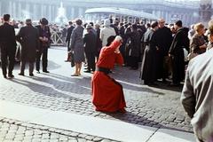 Olaszország, Róma,Vatikán, Szent Péter tér., 1963, Csaba László örökösei, Best of, színes, Fortepan #288103