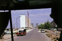 Franciaország, Sarcelles, Avenue du Maréchal Pierre Koenig (Avenue Marie Blanche)., 1963, Csaba László örökösei, Citroen DS, színes, Fortepan #288116