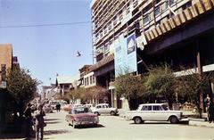 Argentína, San Carlos de Bariloche, Calle Mitre., 1969, Csaba László örökösei, Fiat 1300/1500, Fortepan #288179