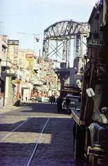 Argentína, Buenos Aires, Necochea a Don Pedro de Mendoza felé, távolban a Puente Nicolás Avellaneda., 1969, Csaba László örökösei, Fortepan #288202